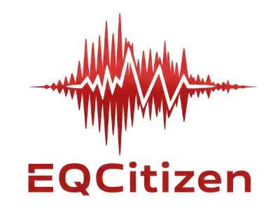EQCitizen: Citizen Seismic Monitoring. Earthquake detection Earth Quake Citizen Logo