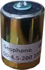 Sensor of EQ002 Station: Geophone with 200 V/m/s of sensitivity Image of a geophone