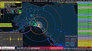 Decenas de réplicas mayores a 4.0 del terremoto M7.0 de Alaska. Síguelo en directo