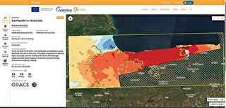 First satellite images from Copernicus arrive. Double earthquake in Venezuela.